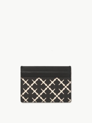 Portefeuilles et porte-cartes By Malene Birger Elia Printed Cardholder Noir | FR_BB42334