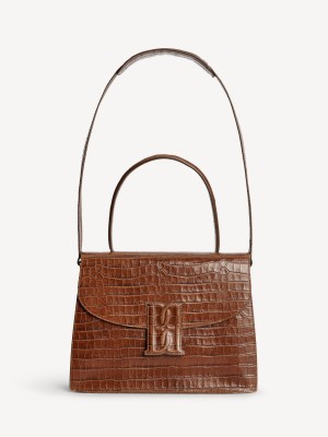 Sacs By Malene Birger Ronlas Leather Shoulder Bison | FR_BB43956