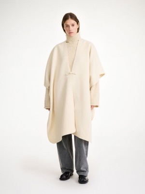 Vestes By Malene Birger Robertas Wool Cape Pearl | FR_BB49904
